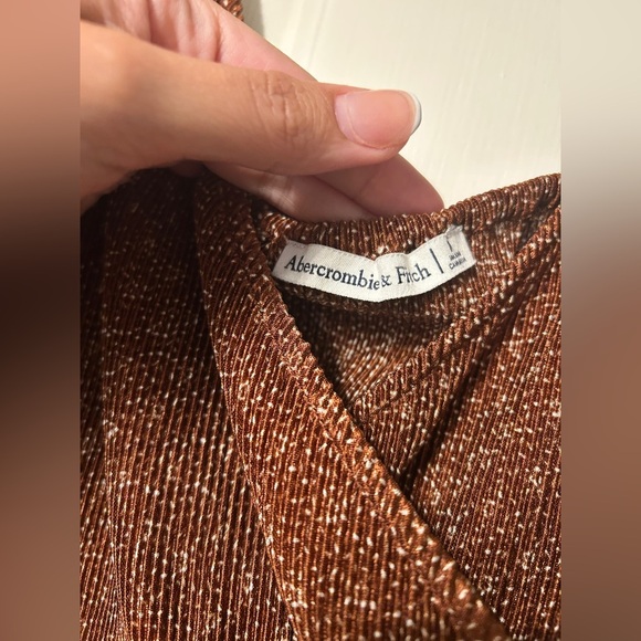 Abercrombie & Fitch Brown Y2K Forest Fairy, Whimsical Goth Grunge Cropped Cami - Picture 2 of 6